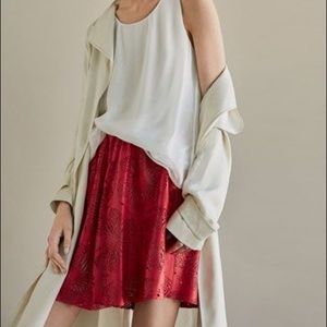 Massimo Dutti Napa Leather Skirt